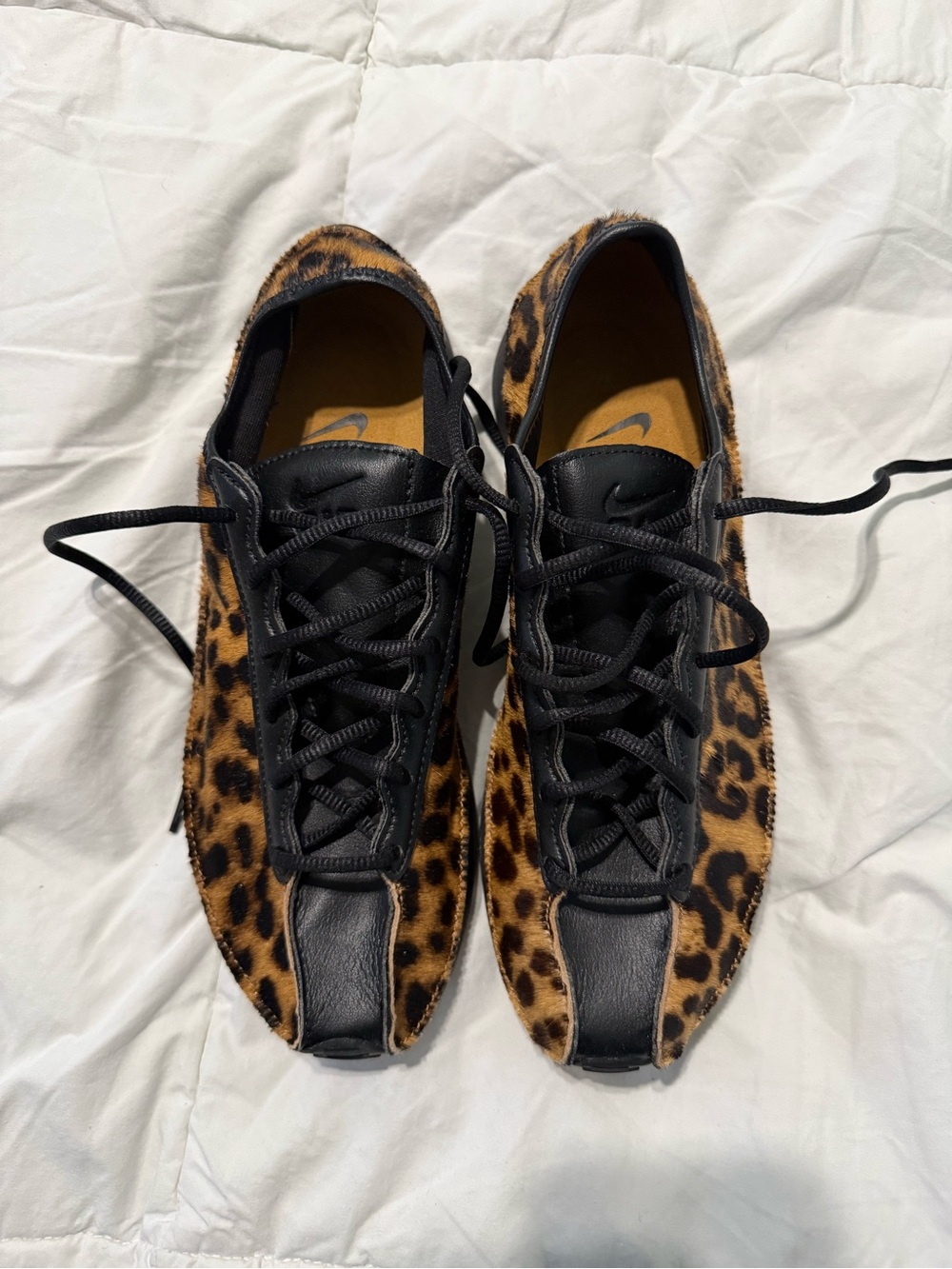 Nike Air Superfly LX Ponyhair Leopard-Print Leather Sneakers